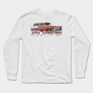 1957 Chevrolet 150 Handyman Station Wagon Long Sleeve T-Shirt